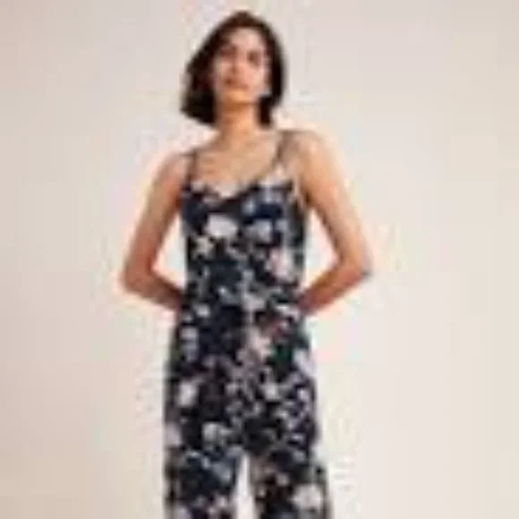 ANTHROPOLOGIE Luka Floral Sleeveless Jogger Jumpsuit Medium NWT - Picture 11 of 11